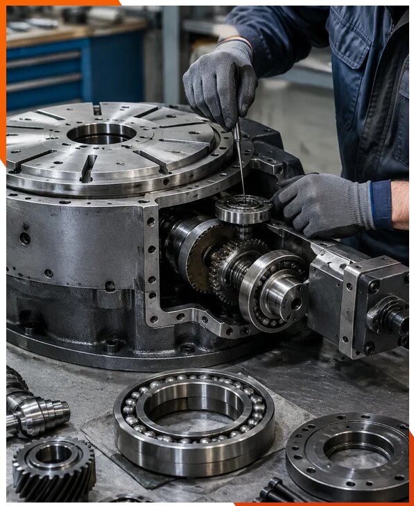 Ремонт поворотных столов станков с ЧПУ в Набережных Челнах